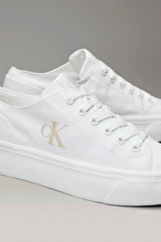 Calvin Klein Kadın Vulc Flatform Low Canvas Mg Ayakkabı YW0YW0176301W