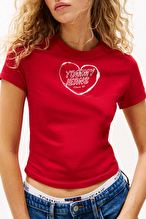 Tommy Jeans Kadın Tişört DW0DW21390