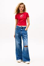 Tommy Jeans Kadın Tişört DW0DW21390