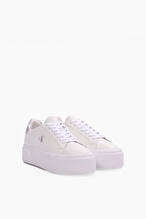 Calvin Klein Kadın Flatform Laceup Lth Met Ayakkabı YW0YW019290LC