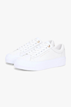 Tommy Hilfiger Kadın Platform Sneaker Tumbled Ltr Ayakkabı FW0FW09018YBS