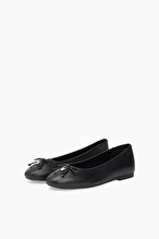 Tommy Hilfiger Kadın Smooth Lthr Ballet Ayakkabı FW0FW09006BDS