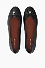 Tommy Hilfiger Kadın Smooth Lthr Ballet Ayakkabı FW0FW09006BDS