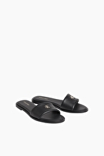 Calvin Klein Kadın Round Flat Sandal Lth Bar HW2 Sandalet HW0HW029250GJ