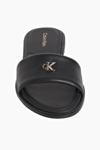 Calvin Klein Kadın Round Flat Sandal Lth Bar HW2 Sandalet HW0HW029250GJ
