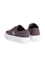 Calvin Klein Kadın Vulc Flatform Low Canvas Mg Ayakkabı YW0YW01763PD8
