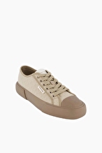 Calvin Klein Kadın Vulc Low Laceup Aop Canvas Ayakkabı HW0HW03142A04