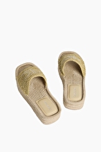 Calvin Klein Kadın Flatform Espadrille Raffia Mg Sandalet HW0HW02895AAM