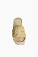 Calvin Klein Kadın Flatform Espadrille Raffia Mg Sandalet HW0HW02895AAM