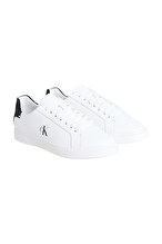 Calvin Klein Kadın Low Pro Cupsole Laceup Lth Moire Ayakkabı HW0HW0284501W