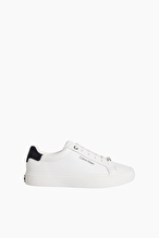Calvin Klein Kadın Vulc Laceup Lth Moire Bt Ayakkabı HW0HW027470K5