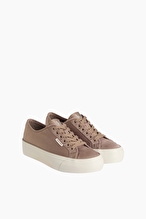 Calvin Klein Jeans Kadın Vulc Flatform Laceup Moire Ayakkabı YW0YW02012PBO