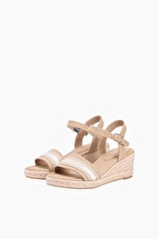 Tommy Hilfiger Kadın Mid Wedge Espadrille Webbing Sandalet FW0FW09230RBC