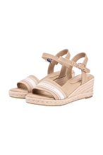 Tommy Hilfiger Kadın Mid Wedge Espadrille Webbing Sandalet FW0FW09230RBC