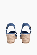 Tommy Hilfiger Kadın Mid Wedge Espadrille Webbing Sandalet FW0FW092301CD