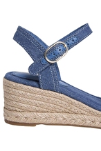 Tommy Hilfiger Kadın Mid Wedge Espadrille Webbing Sandalet FW0FW092301CD