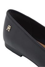 Tommy Hilfiger Kadın Smooth Lthr Ballet Ayakkabı FW0FW09241BDS