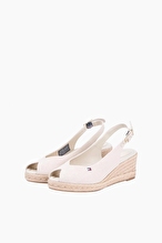 Tommy Hilfiger Kadın Mid Wedge Espadrille Slingback Sandalet FW0FW09228ACI