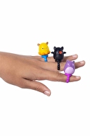 Squish-a-longs 3 Figür + Yüzük Çantalı Sürpriz Paket Seri 1