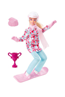 Barbie Snowboard Sporcusu Bebek HCN32