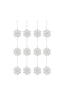 Yılbaşı Süsü Beyaz Kar Tanesi 10 cm 12'li