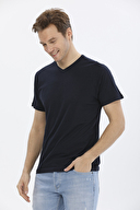 First Company Denim Erkek V Yaka Basic Tişört 2417101043