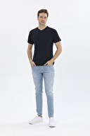 First Company Denim Erkek V Yaka Basic Tişört 2417101043