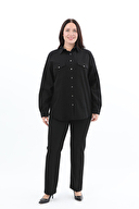 Shefame Kadın Kot Gömlek 2524BK108339