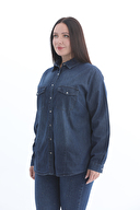 Shefame Kadın Kot Gömlek 2524BK108339