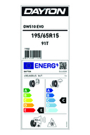 Lastik Kış Dayton 195/65 R15 DW 510 Evo 91 T
