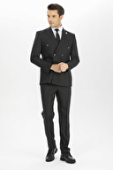 Finesuits Erkek Yünlü Kruvaze Takım Elbise 2222101059.YNKRVCY6DS