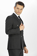 Finesuits Erkek Yünlü Kruvaze Takım Elbise 2222101059.YNKRVCY6DS