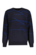 Finesuits Erkek Desenli Kazak 2422201028.DSOYR