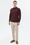 Finesuits Erkek Düz Yünlü Düz Yünlü Kazak 2522201002.DZYBR