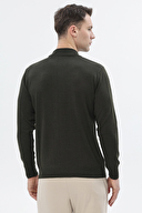 Finesuits Erkek Düz Yünlü Düz Yünlü Kazak 2522201002.DZYBR