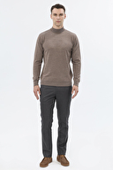 Finesuits Erkek Düz Yünlü Düz Yünlü Kazak 2522201002.DZYBR