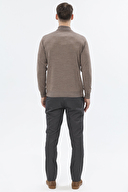 Finesuits Erkek Düz Yünlü Düz Yünlü Kazak 2522201002.DZYBR