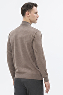 Finesuits Erkek Düz Yünlü Düz Yünlü Kazak 2522201002.DZYBR