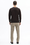 Finesuits Erkek Düz Yünlü Düz Yünlü Kazak 2522201003.DZOYR