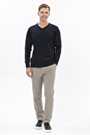 Finesuits Erkek Düz Yünlü Düz Yünlü Kazak 2522201004.DZVYR