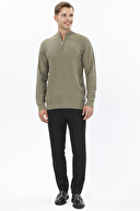 Finesuits Erkek Düz Yünlü Desenli Yünlü Kazak 2522201012.YBFR