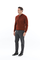 Finesuits Erkek Düz Yünlü Desenli Yünlü Kazak 2522201013.YBFR