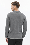 Finesuits Erkek Düz Yünlü Desenli Yünlü Kazak 2522201017.PYR