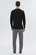 Finesuits Erkek Düz Yünlü Desenli Yünlü Kazak 2522201017.PYR