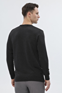 Finesuits Erkek Düz Yünlü Desenli Yünlü Kazak 2522201024.OYR