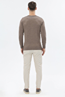 Finesuits Erkek Düz Yünlü Desenli Yünlü Kazak 2522201024.OYR