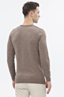 Finesuits Erkek Düz Yünlü Desenli Yünlü Kazak 2522201024.OYR