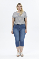 Shefame Kadın Kot Kapri 2414BK113479