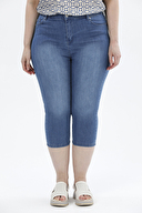 Shefame Kadın Kot Kapri 2414BK113479