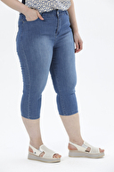 Shefame Kadın Kot Kapri 2414BK113479